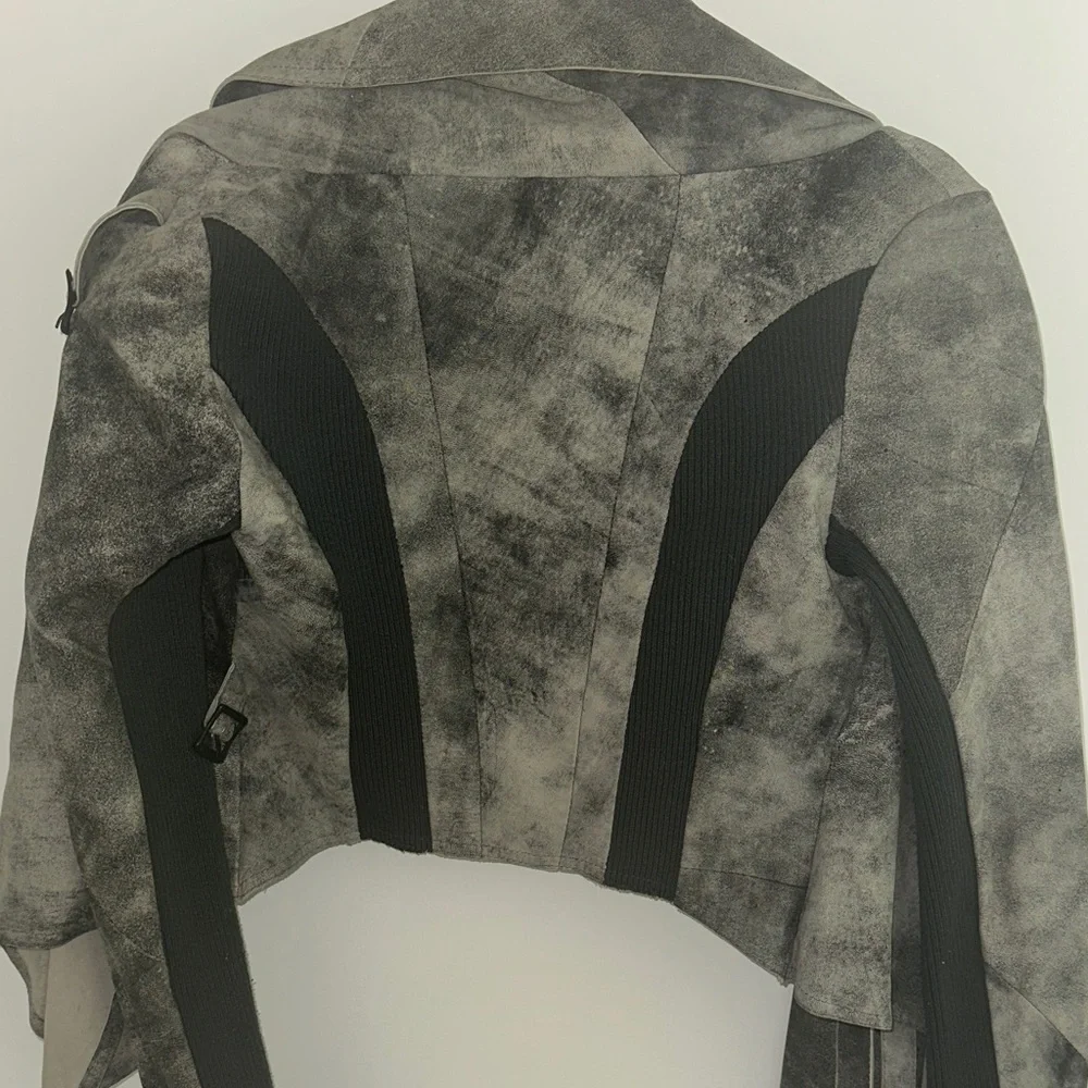Vintage Kill City Leather Gray Women's Jacket womens‎ XS - Picture 6 of 9